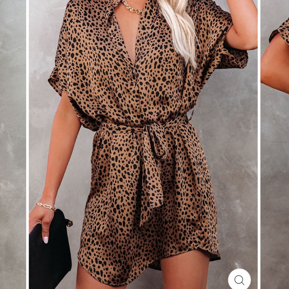 NWT Leopard Print Mini Dress